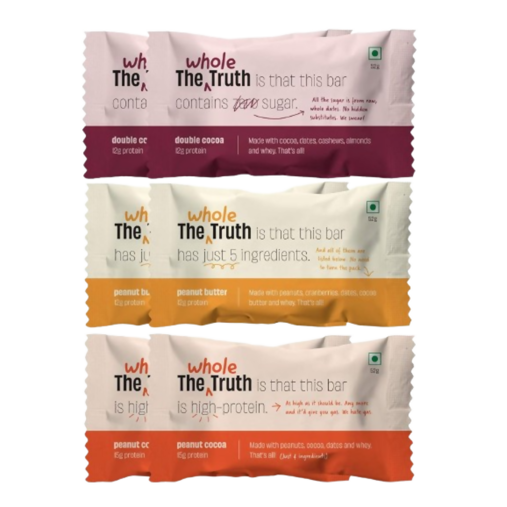 The Whole Truth Protein Bars - Peanut Heavy - Distacart