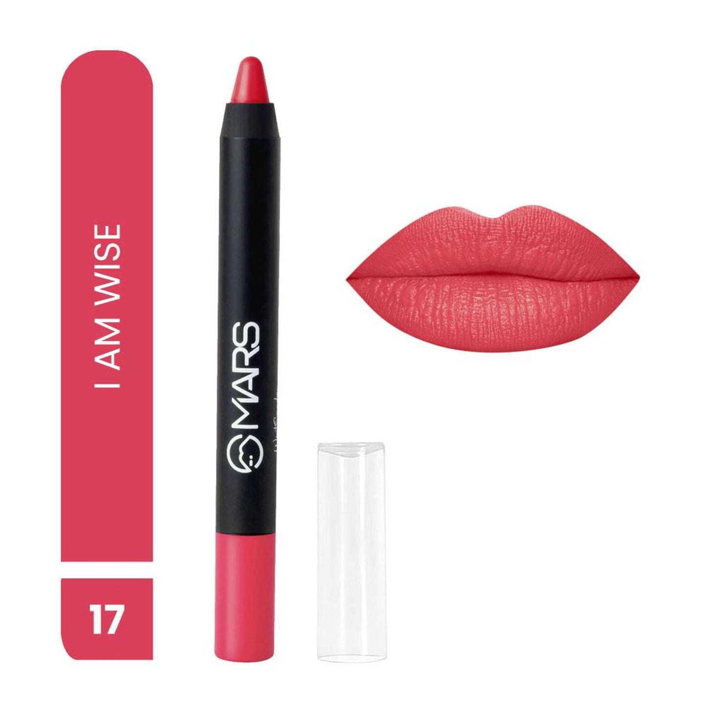 MARS Cosmetics Won't Smudge Won't Budge Lip Crayon - I Am Wise - Distacart