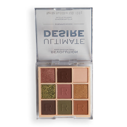 Makeup Revolution Ultimate Desire Shadow Palette - Stripped Khaki - Distacart