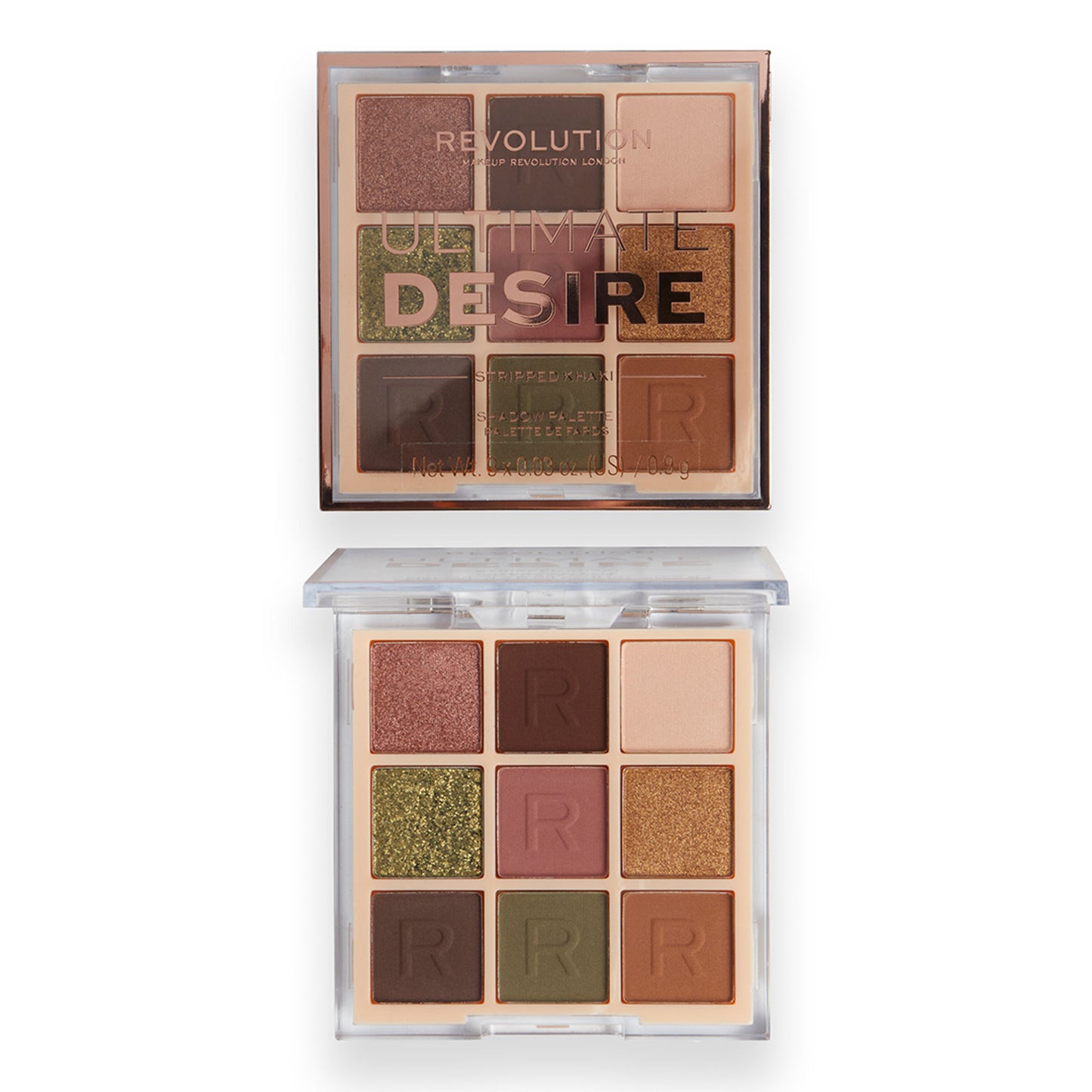 Makeup Revolution Ultimate Desire Shadow Palette - Stripped Khaki - Distacart
