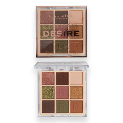 Makeup Revolution Ultimate Desire Shadow Palette - Stripped Khaki - Distacart