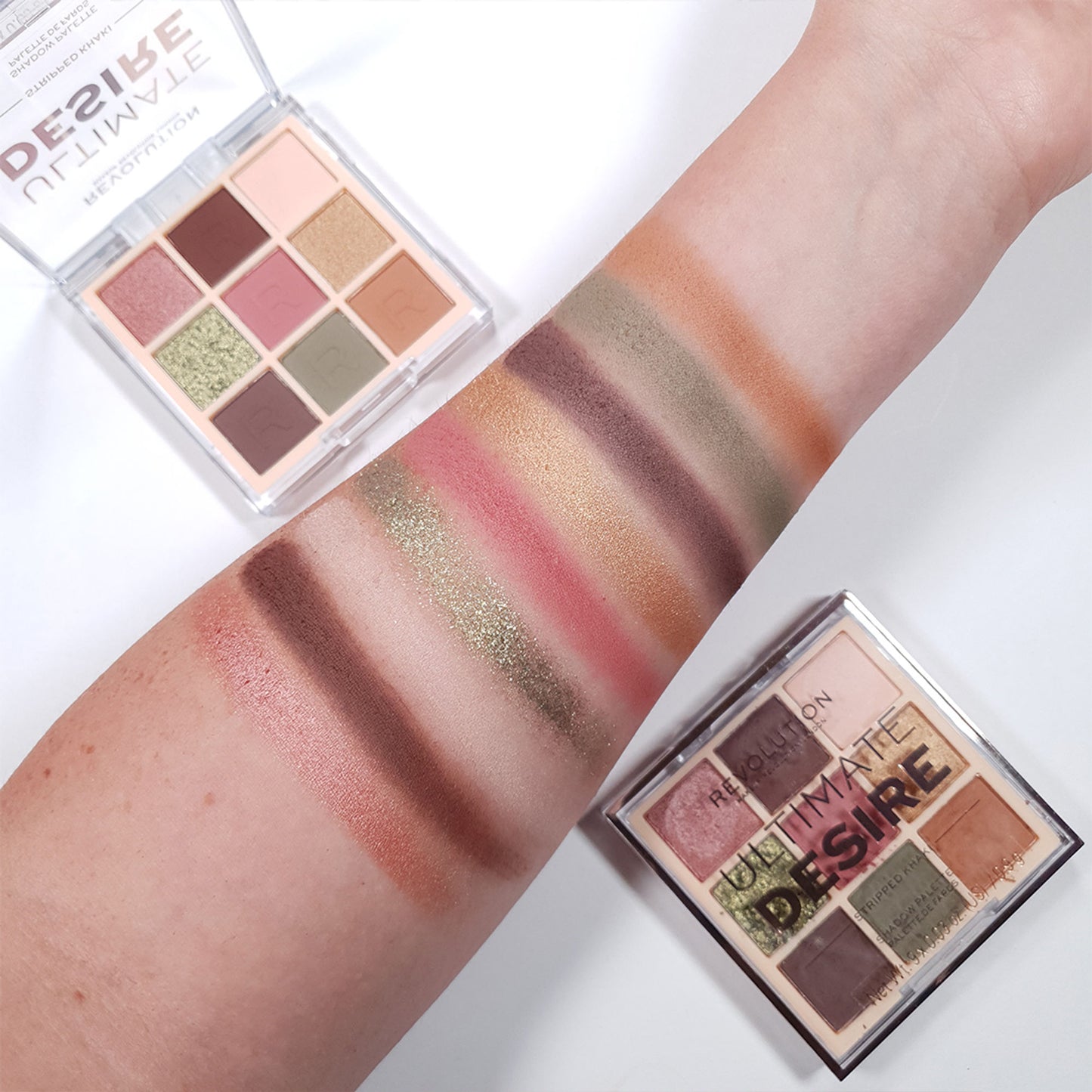 Makeup Revolution Ultimate Desire Shadow Palette - Stripped Khaki - Distacart