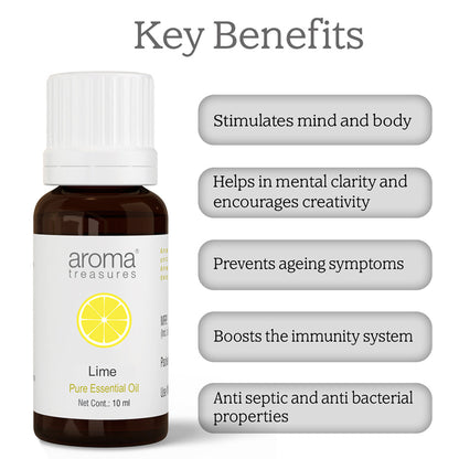 Aroma Treasures Lime Pure Essential Oil - Distacart
