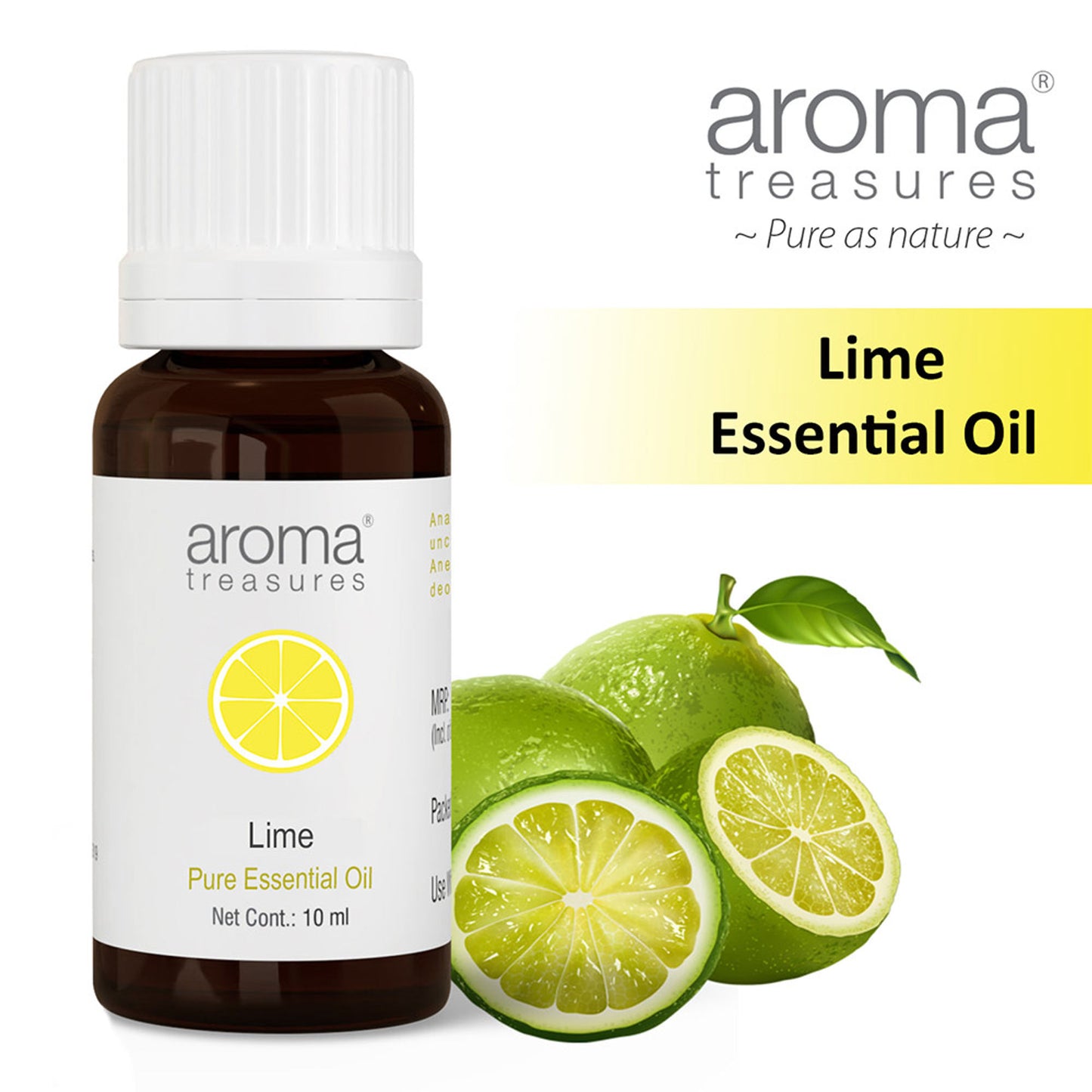 Aroma Treasures Lime Pure Essential Oil - Distacart