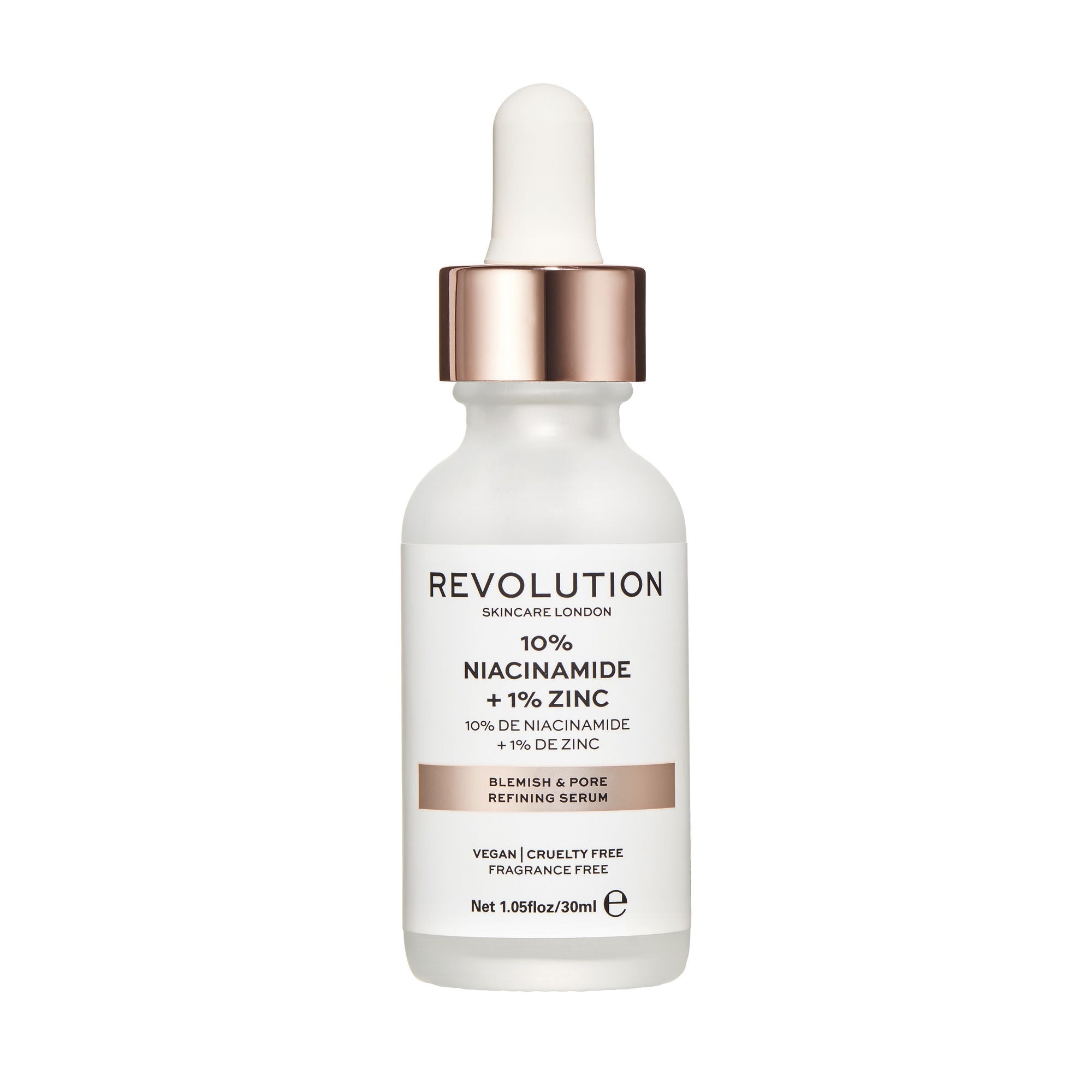 Makeup Revolution Skincare Blemish and Pore Refining Serum - 10% Niacinamide + 1% Zinc - Distacart