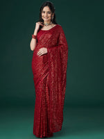 Thumbnail for kasee Embellished Sequinned Saree