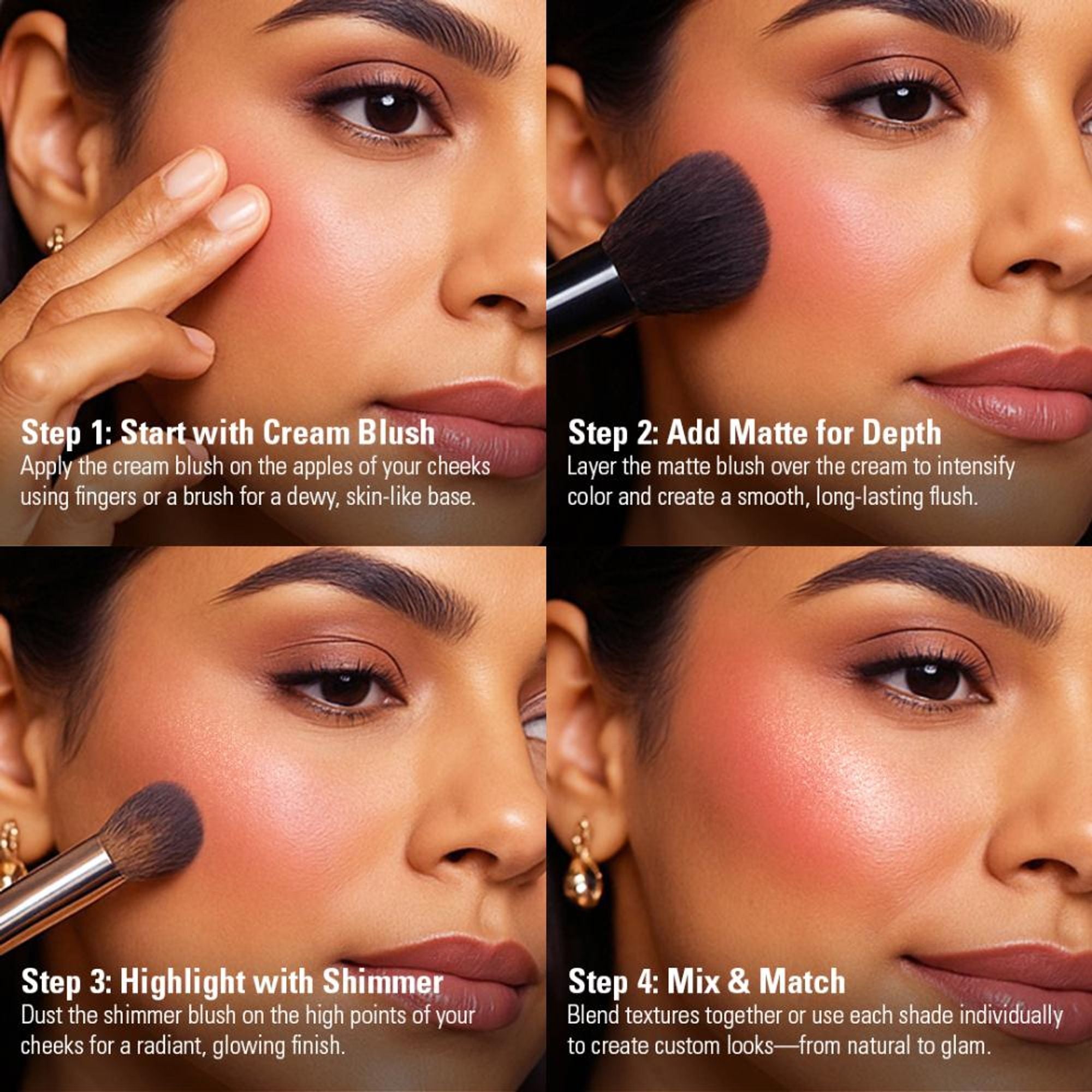 Makeup Revolution Blush Icon Palette - Aura Points Rose