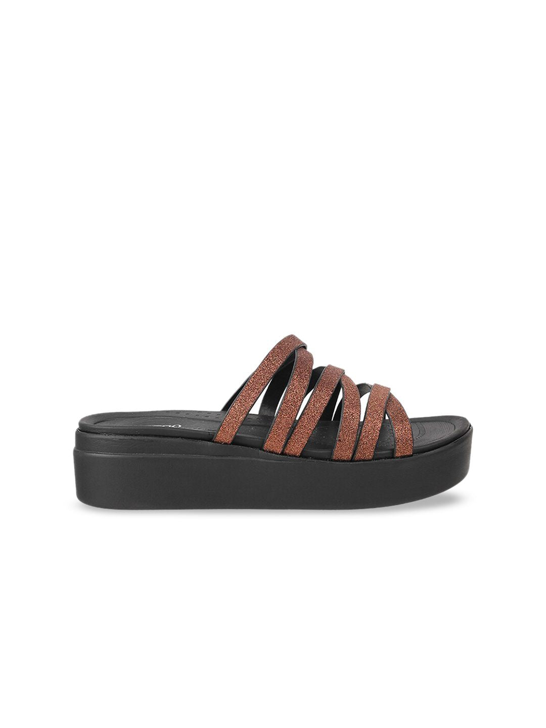 Metro Strappy Open Toe Flatform Heels
