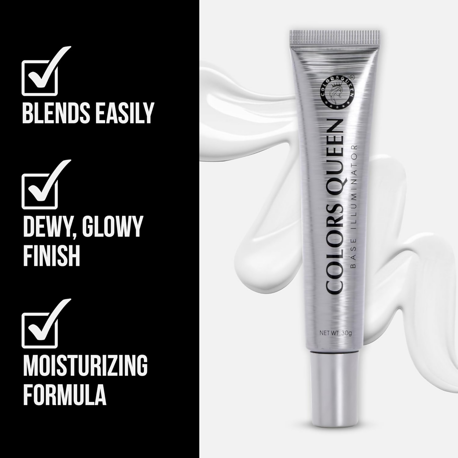 Colors Queen Base Illuminator Highlighter - Silver Pink - Distacart
