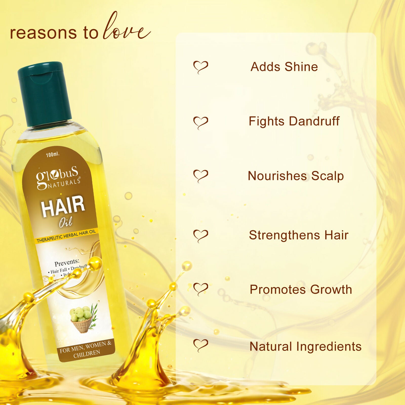 Globus Naturals Anti Dandruff Hair Oil - Distacart