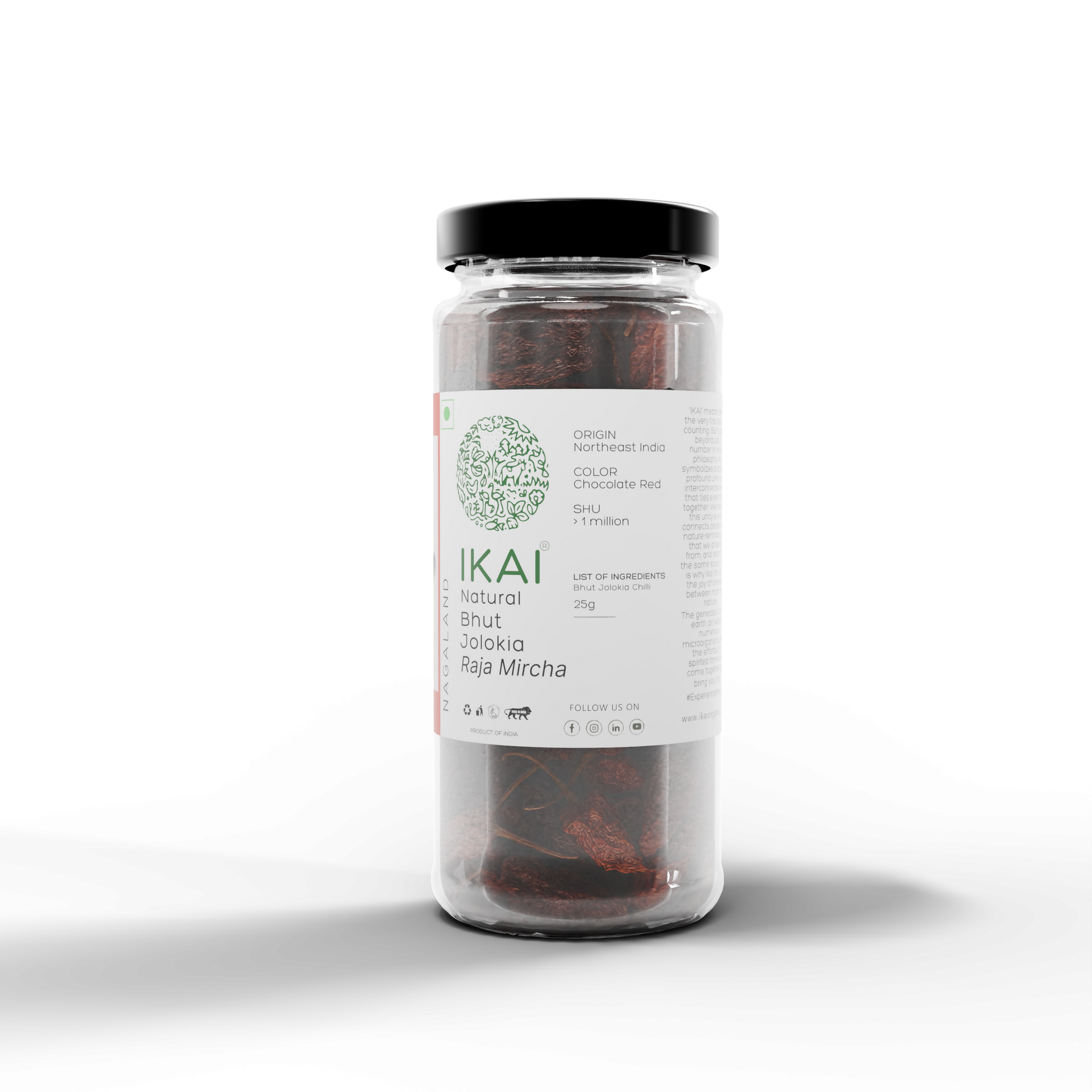 3 -Natural Bhut Jholokia - 25g