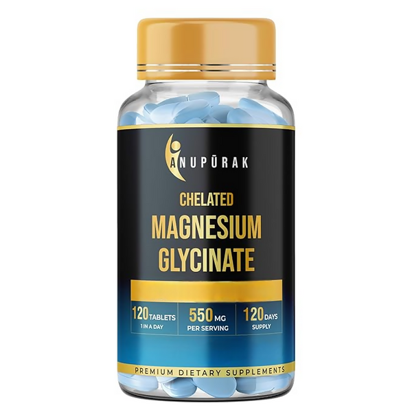 Anupurak Magnesium Glycinate Tablets - 550mg - Distacart