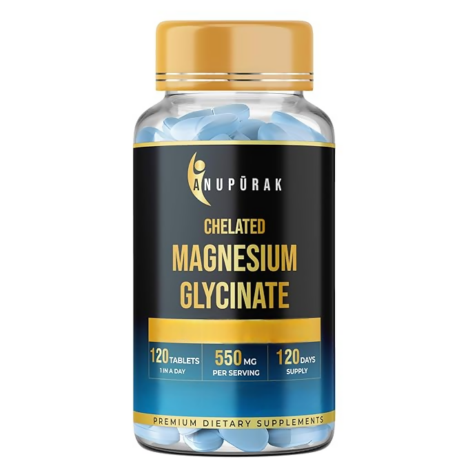 Anupurak Magnesium Glycinate Tablets - 550mg - Distacart