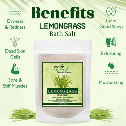 VedicAyurveda Lemongrass Bath Salt - Dista
