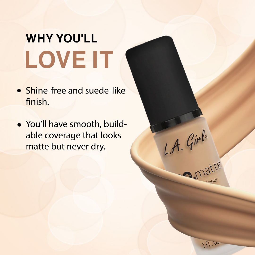 L.A. Girl PRO Matte Foundation - Nude - Distacart
