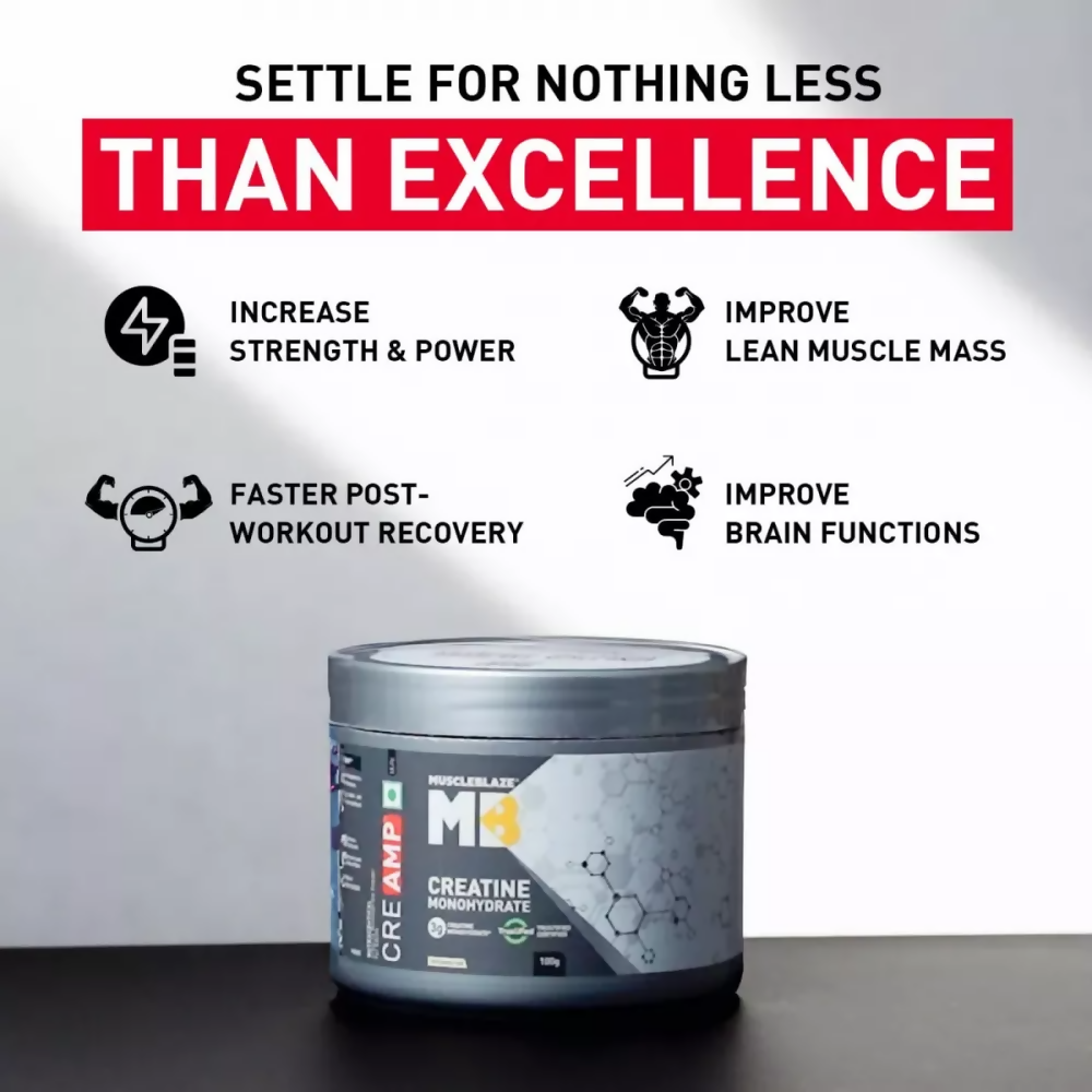 MuscleBlaze Creatine Monohydrate Creamp Unflavored - Distacart