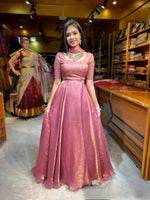 Thumbnail for Teeya Creation Pink Color Fendy Satin Heavy Embroidery Work Wedding Wear Stitched Lehenga Choli - Distacart