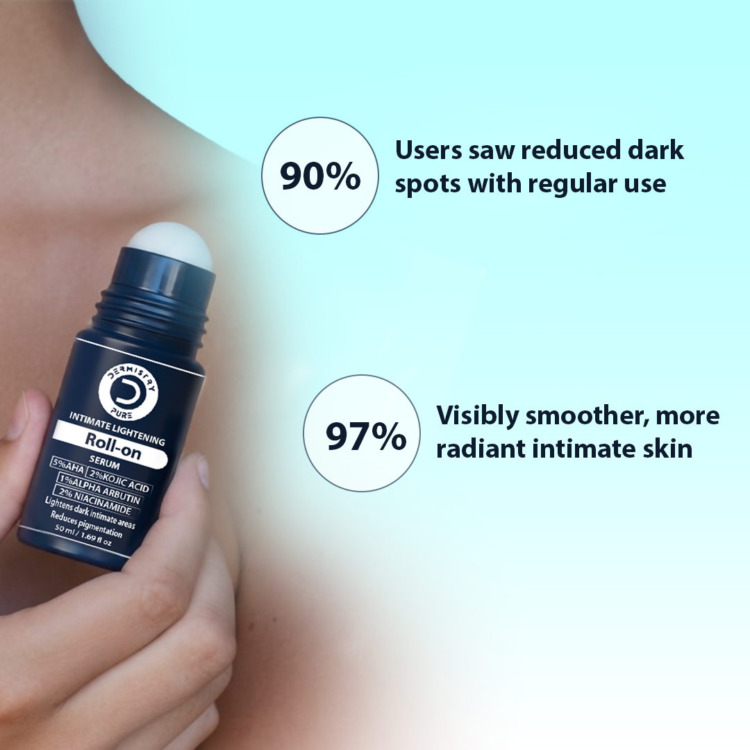 Dermistry Intimate Lightening Brightening & Underarm Deodorant Roll On Serum For Dark Spots Pigmentation - Distacart