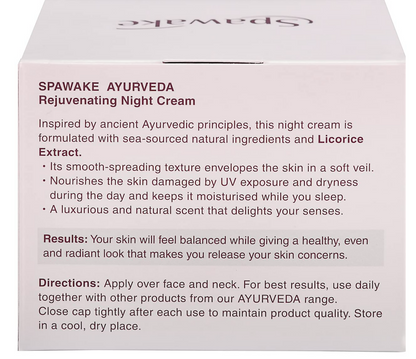 Spawake Ayurveda Rejuvenating Night Cream - Distacart