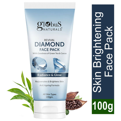 Globus Naturals Revival Diamond Face Pack, Natural & Ayurvedic Formula - Distacart