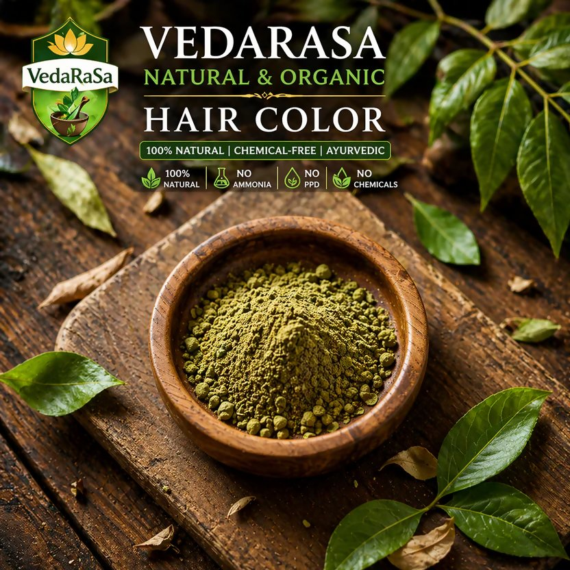 VedaRasa Natural & Organic Black Hair Color - Distacart