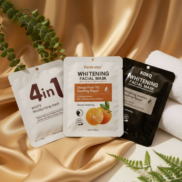 Brand born 4-in-1 Whitening Facial Mask Combo