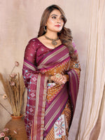 Thumbnail for Aastha Fashion Mustard Soft Silk Weaving Saree - Distacart