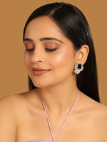 Thumbnail for Nuyug 22K Gold Plated Noir Spark Contemporary Stud Earrings