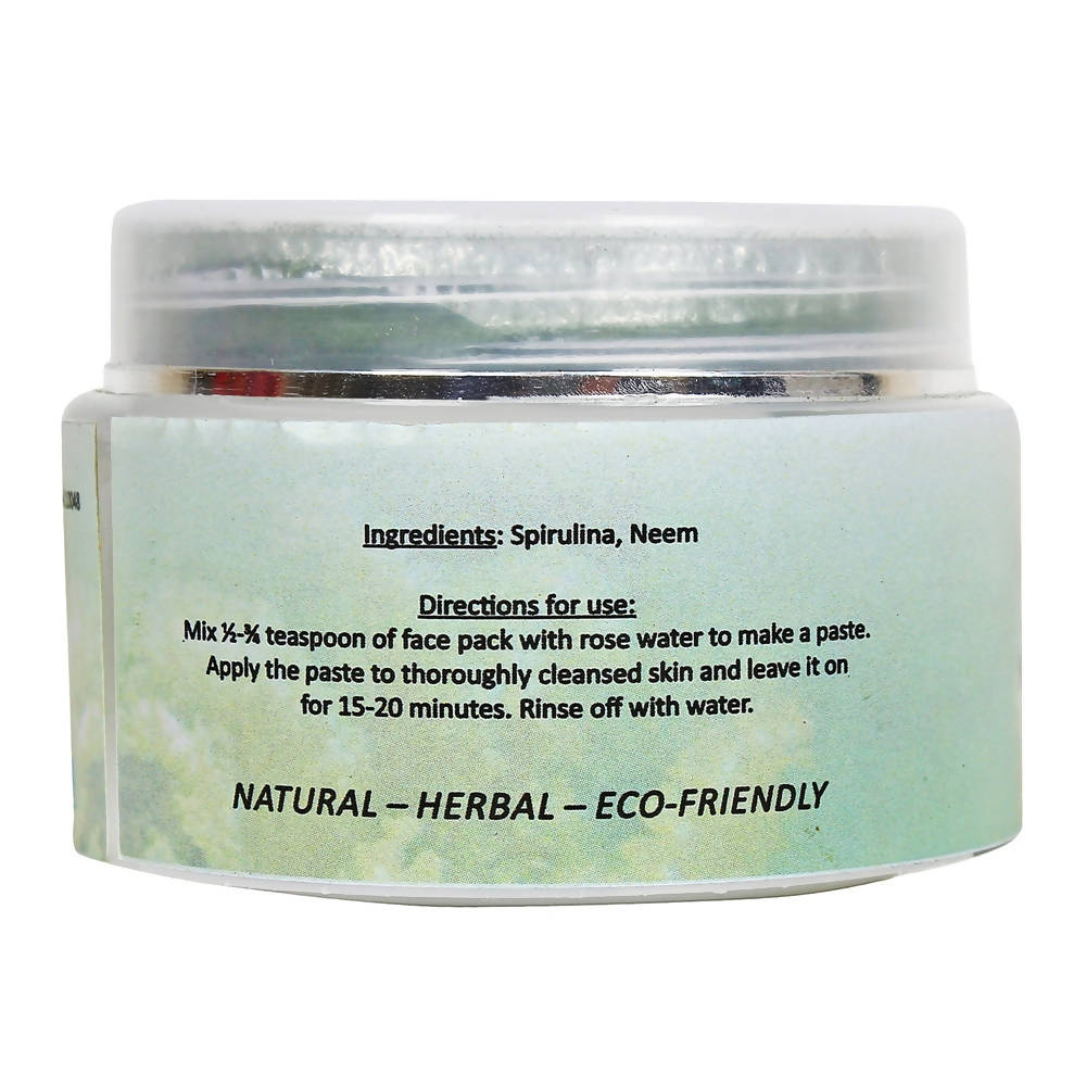 Aranyam Natural Spirulina Neem Face Pack - Distacart