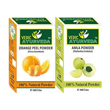 VedicAyurveda Orange Peel Powder and Amla Powder - Dista