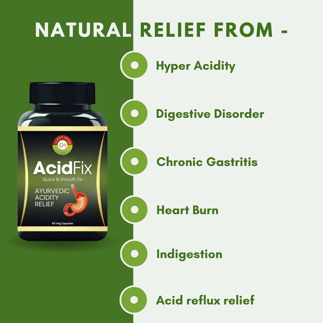 Cordy Herb AcidFix Herbal Capsules - Distacart