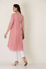 Thumbnail for Joban Fashion Pink Georgette Kurta Set
