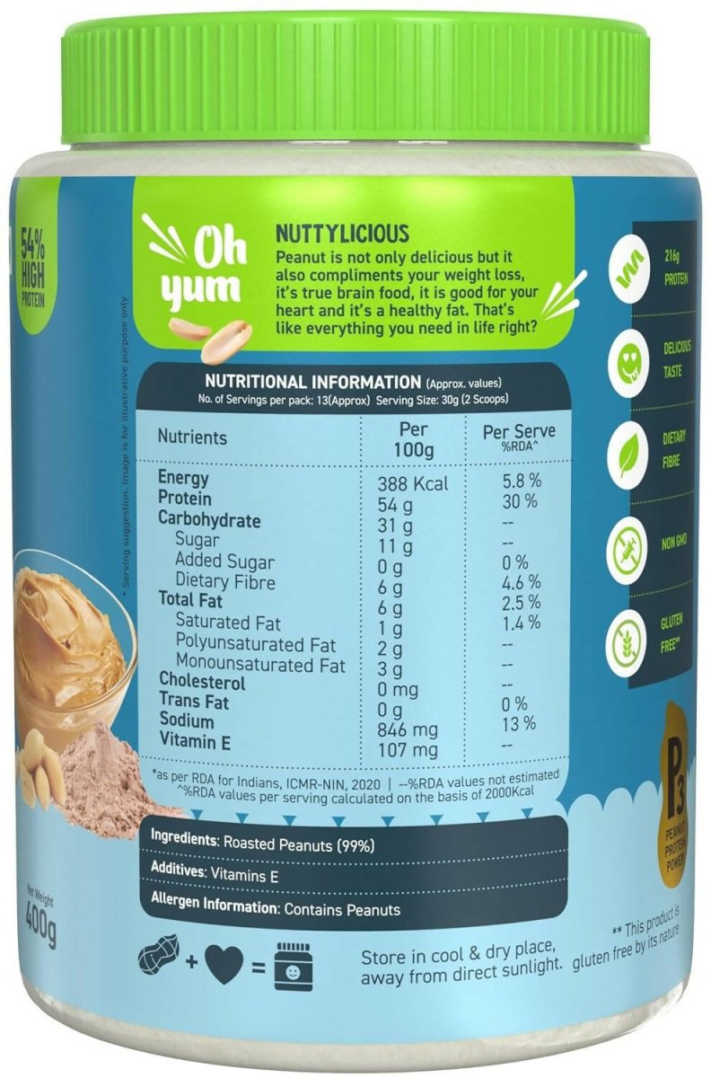 Alpino Natural Peanut Butter Powder Unsweetened - Distacart