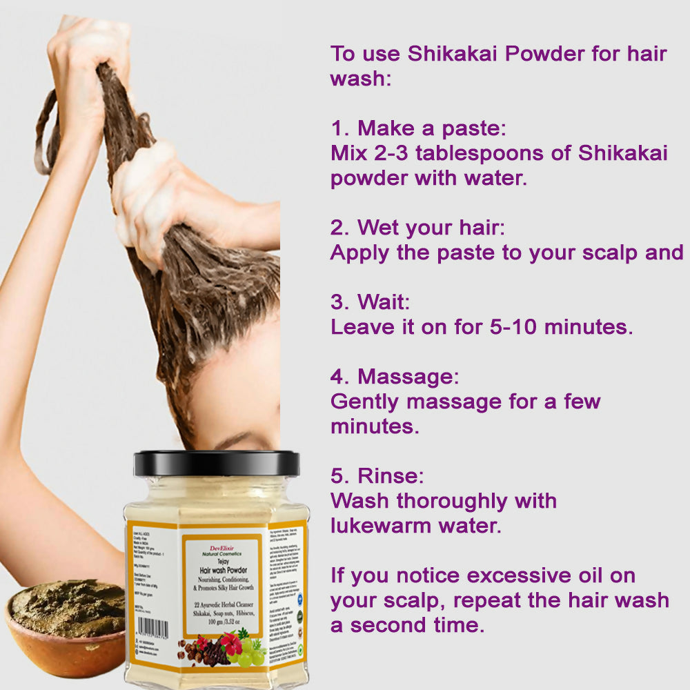 After washing your hair with shikakai, your hair will be shiny, soft