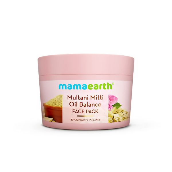 Mamaearth Multani Mitti Oil Balance Face Pack with Multani Mitti & Bulgarian Rose - Distacart