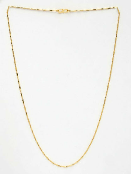 NVR Women Gold Plated Handcrafted Minimal Chain - Distacart