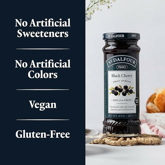 ST. DALFOUR Black Cherry Fruit Spread - Dista