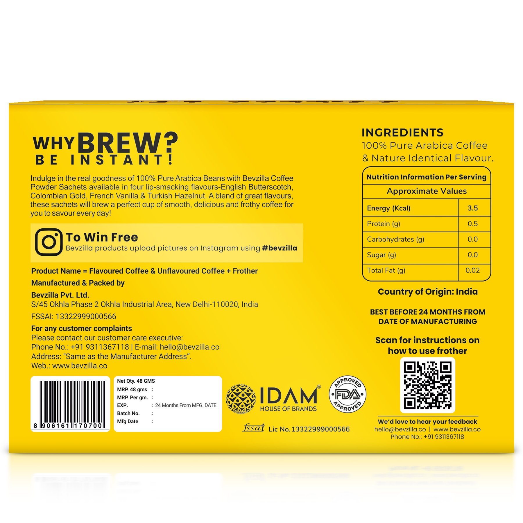 Bevzilla Cafe Coffee Kit