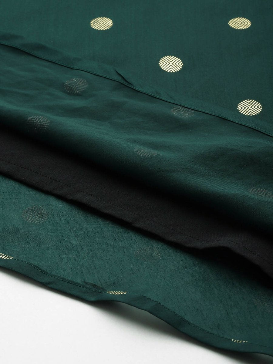 Ahalyaa Women's Traditional wear Ethnic Dress - Green - Distacart