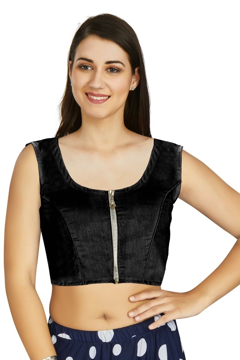 Aastha Fashion Women's Black Art Silk Designer Traditional Readymade Blouse - Distacart