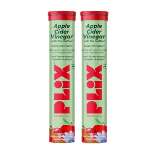 PLIX The Plant Fix Probiotics+ ACV Apple Cider Vinegar Effervescent Tablets - Distacart