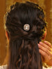 Ruby Raang Silken Floral Hair Pin - Distacart