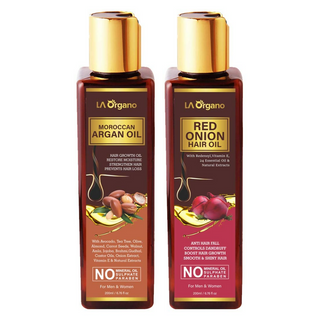 LA Organo Moroccan Multi-Purpose Hair Growth Oils Combo - Distacart