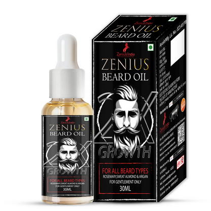 Zenius Beard Oil for Patchy Beard and Hair Growth - Dista
