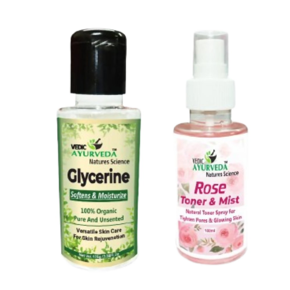 VedicAyurveda Glycerine With Rose Toner & Mist - Dista