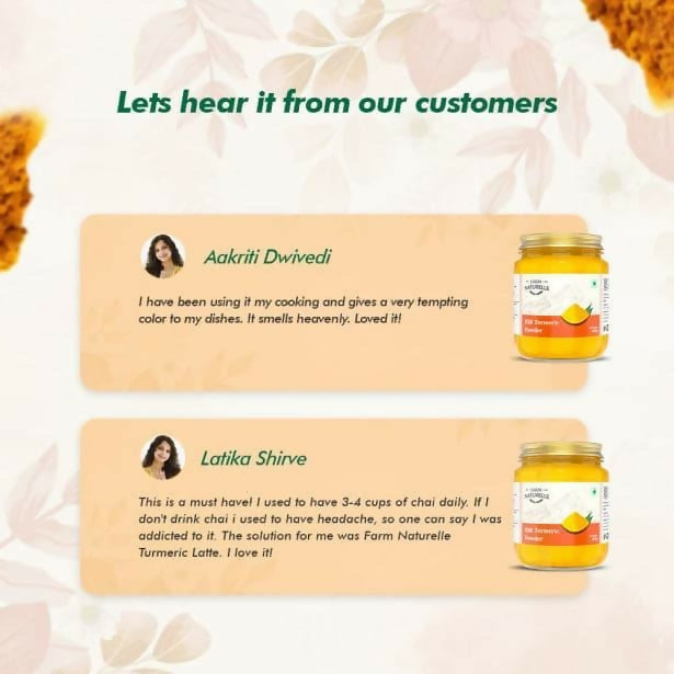 Farm Naturelle Himalayan Turmeric Powder Curcumin-Rich and Pure - Distacart