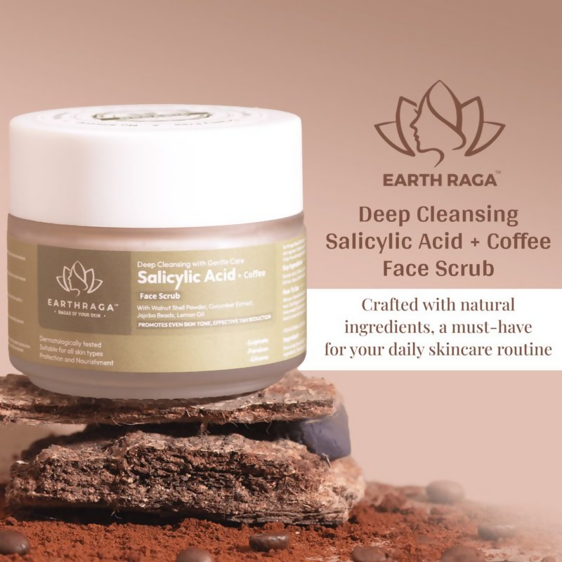 Earthraga Salicylic Acid And Coffee Face Scrub - Distacart