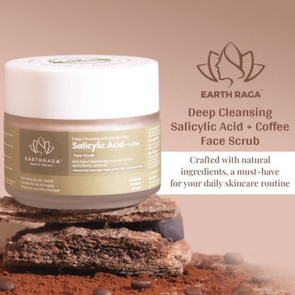 Earthraga Salicylic Acid And Coffee Face Scrub - Distacart