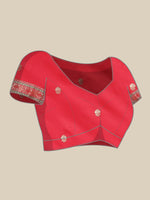 Thumbnail for Astita Silk Blend Ornage Saree