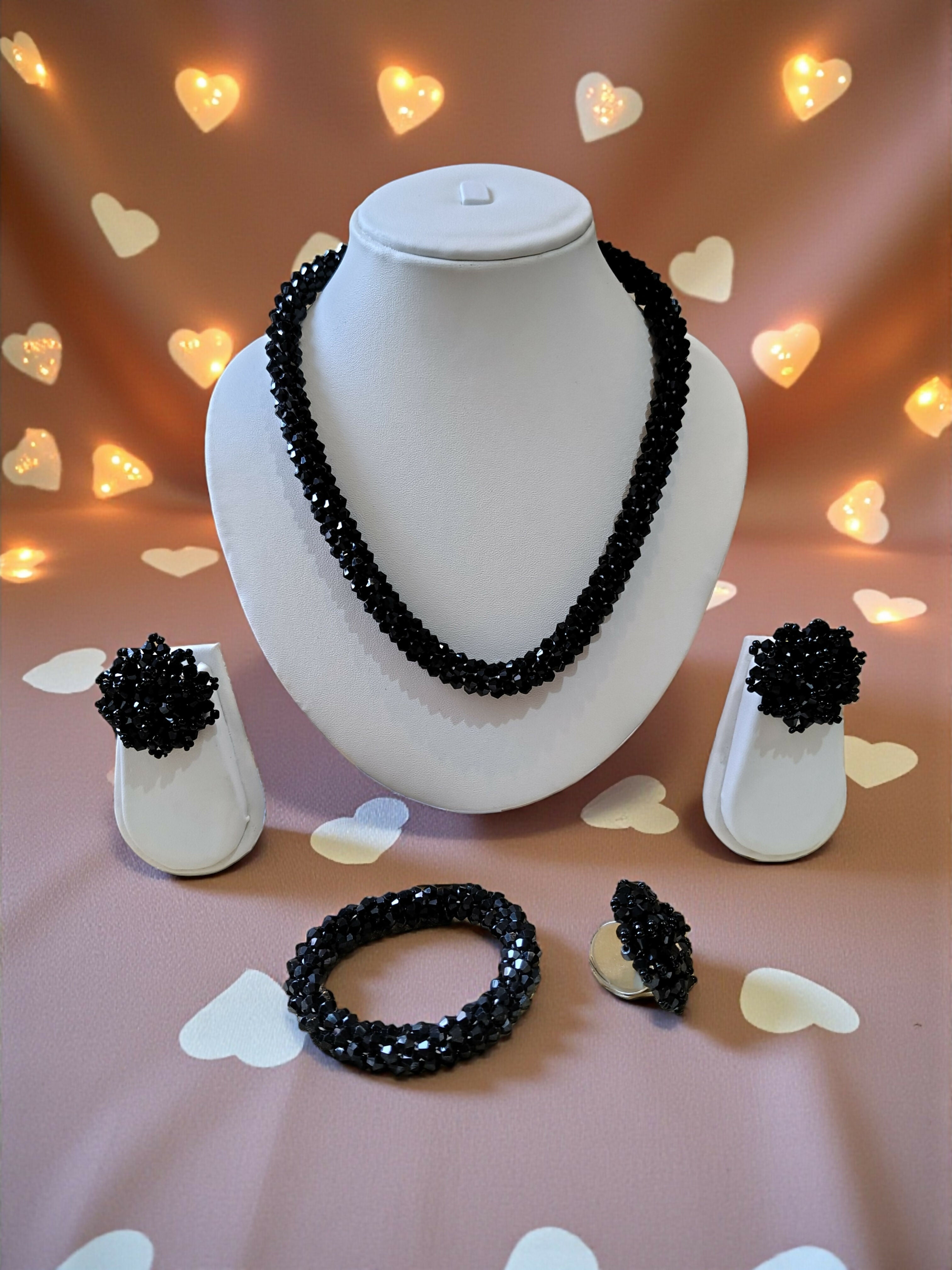 Inhanns Rangshine 4-In-1 Crystal Glam Set - Handmade - Black - Distacart